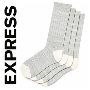 2 FOR $15 EXPRESS Ribbed Sweater Socks